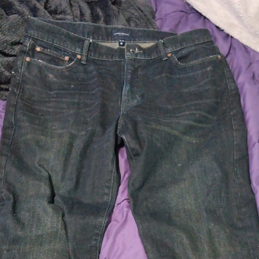 Lucky Brand Dark Wash Denim Jeans 38x30
